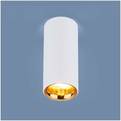 Спот / Накладной потолочный светодиодный светильник Elektrostandard DLR030 12W 4200K белый матовый/золото
