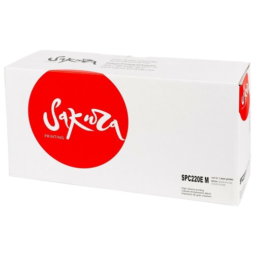 Картридж SP-C220EM для Ricoh Aficio SP-C240dn, SP-C240sf, SP-C220, SP-C240 406054 Sakura пурпурный