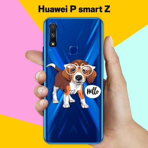 Силиконовый чехол Hello Бигль на Huawei P smart Z силиконовый чехол hello бигль на huawei y6s