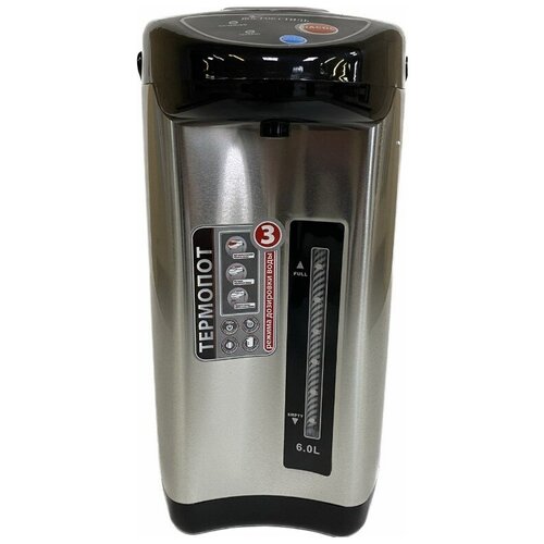 Термопот 6 л черный хохлома 3 способа подачи воды резервуар из нержавеющей стали 300000₽