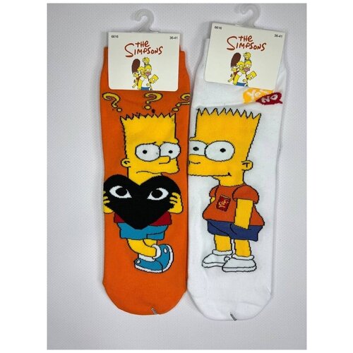 фото Носки женские,, набор 2 пары,, симпсоны pinkpanda