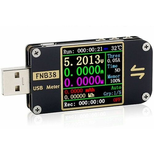 USB измеритель мощности тестер USB измеритель напряжения и тока FNB38 мультиметр для QC4 + PD3.0 2.0 протокол быстрой зарядки usb тестер тока и напряжения fnirsi fnb38