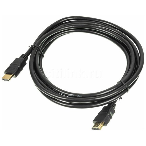 Кабель Buro HDMI (m)-HDMI (m), 3 м, черный (BHP HDMI V1.4 3M LOCK) кабель buro hdmi 1 4 hdmi m hdmi m 3м позолоченные контакты черный bhp hdmi v1 4 3m lock