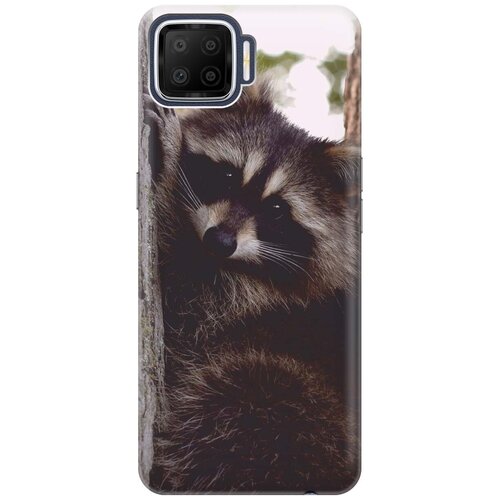 фото Ультратонкий силиконовый чехол-накладка для oppo a73 с принтом "енотик" gosso