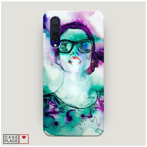 фото Чехол пластиковый xiaomi mi cc9 vaper girl 1 case place