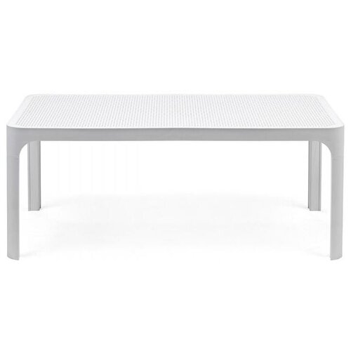 пластиковый диван nardi net bench антрацит Столик пластиковый журнальный Nardi Net Table 100, белый