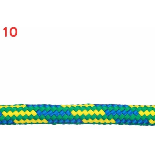 Шнур плетеный полипропиленовый 24 пряди d8 мм повышенной плотности 10м (10 шт.)