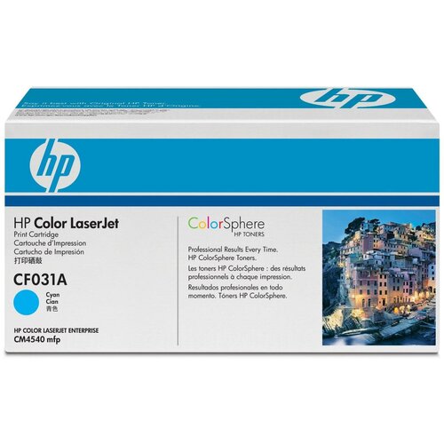 Картридж HP 646a CF031AC для LaserJet Enterprise CM4540 12500стр голубой
