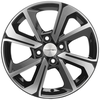 Колесный диск KHOMEN WHEELS KHW1501 6x15 PCD 4x98 DIA 58.6 ET36 BLF - изображение