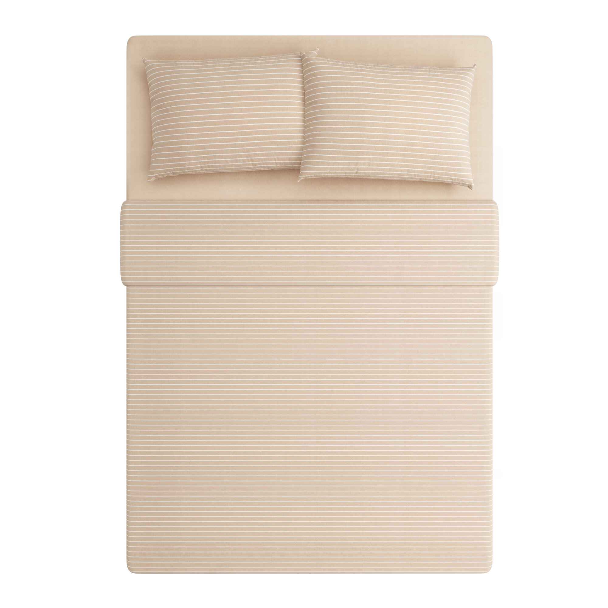 Комплект постельного белья Pragma Renla 1.5 спальный с простынёй, песочно-бежевый