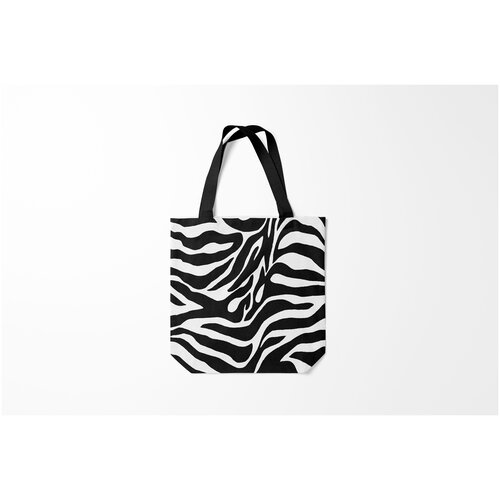 фото Сумка-шоппер / 40х40 см / популярные иллюстрации / другие зебра burnettie