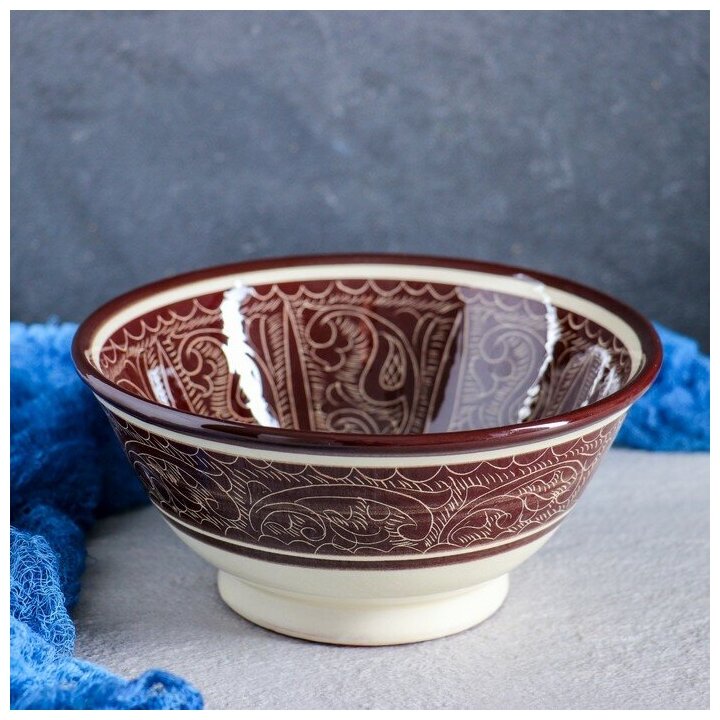 Коса большая Риштанская Керамика, 18см, коричневая 1923448