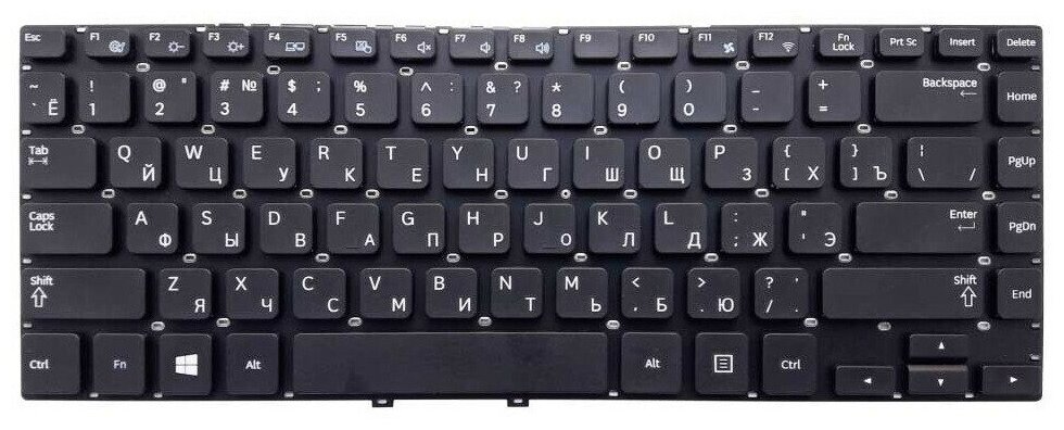 Клавиатура (keyboard) PK130TW2A20 для ноутбука Samsung 355E4C, 355V4C, 350E4C, NP350E4C, NP355E4C, 355E4C, NP-355E4C-A012L Series, черная