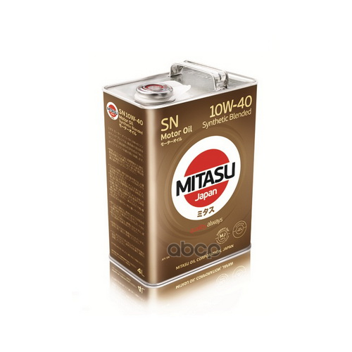 MITASU Mitasu 10w40 4l Масло Моторное Motor Oil Ll Snapi Sn/Cf Acea A3/B4 Mb229.3 Rn0710 Vw502(505).00