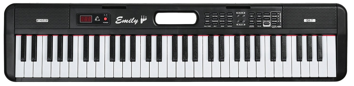 Синтезатор EMILY PIANO EK-7 BK 61кл USB+Bluetooth+MIDI MF02058