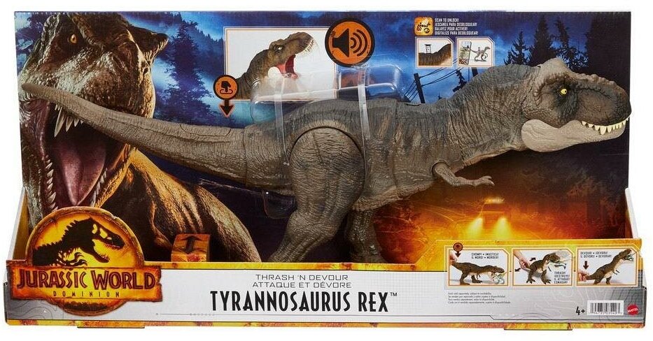 Фигурка Mattel Jurrasic World Хищный свирепый Ти-Рекс