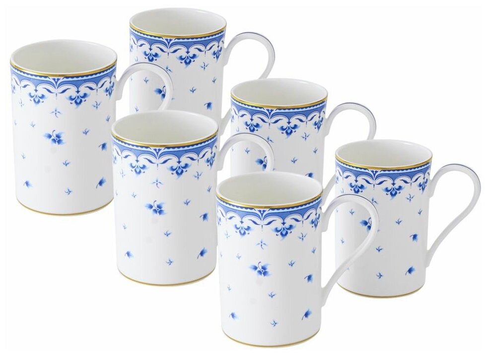 Набор фарфоровых кружек для горячих напитков Эден/ 6 штук от Zepter