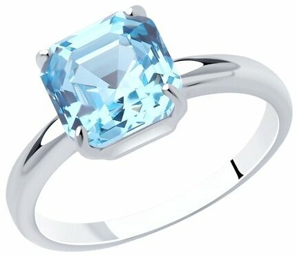 Кольцо Diamant online, серебро, 925 проба, кристаллы Swarovski