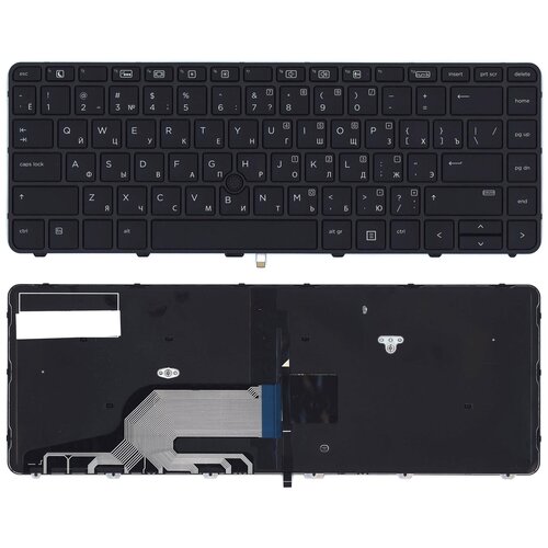 клавиатура для ноутбука hp probook 430 g3 430 g4 440 g3 445 g3 440 g4 черная с рамкой гор enter Клавиатура для ноутбука HP Probook 640 G2 645 G2 черная с трекпойнтом и подсветкой