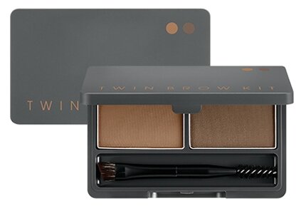 Missha Тени для бровей Twin Brow Kit, 01 natural brown