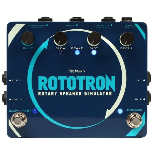 Педаль эффектов Pigtronix RSS Rototron Rotary Speaker Simulator педаль эффектов pigtronix gamma drive micro