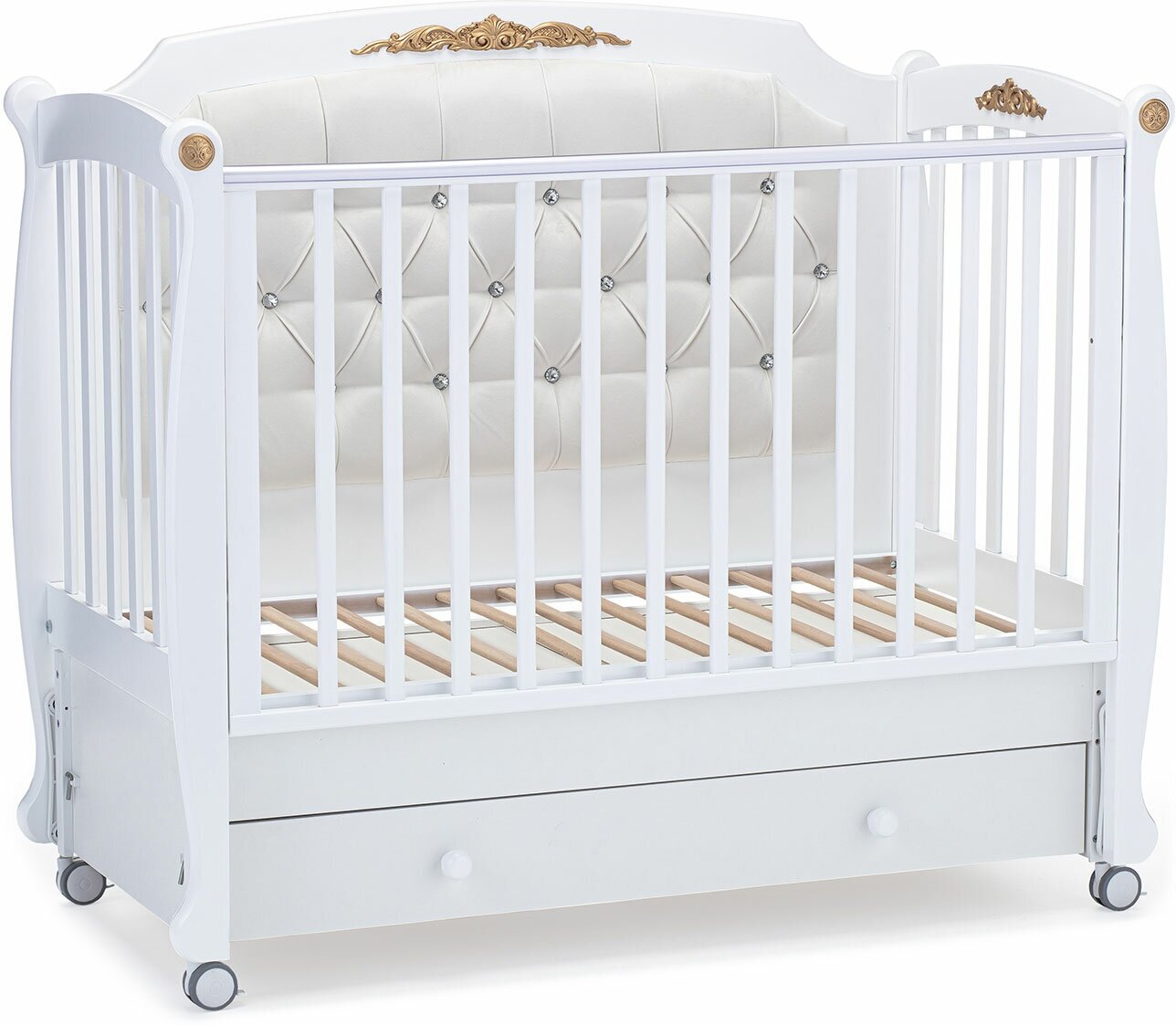 Детская кровать Nuovita Furore Swing продольный (Bianco/Белый)