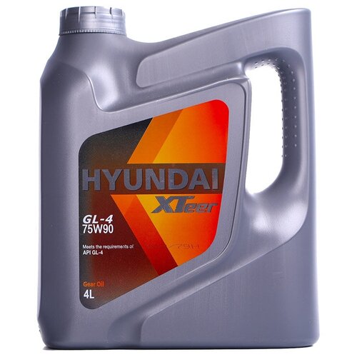 фото Hyundai xteer gear oil gl-4 75w90 масло трансмиссионное (пластик/корея) (4l)