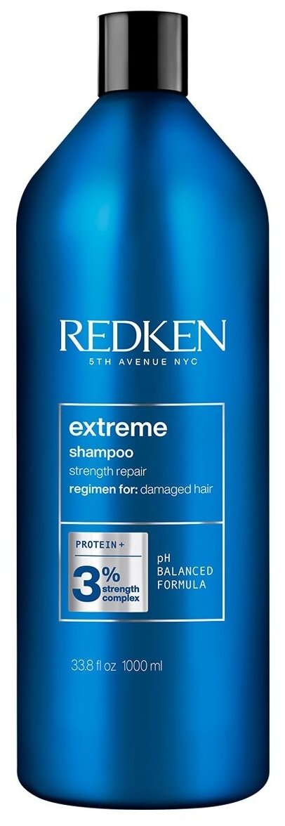 Redken Extreme Shampoo - Восстанавливающий шампунь для ослабленных и поврежденных волос 1000 мл