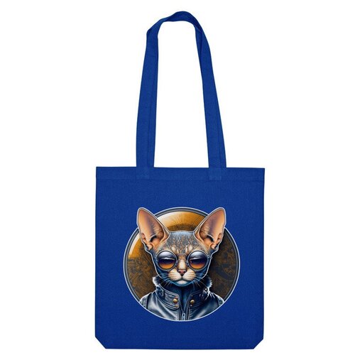 Сумка шоппер Us Basic, синий сумка кот стиляга серый