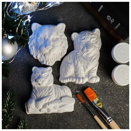 фото Набор под раскраску "символ года - тигр" 10х10см mikimarket