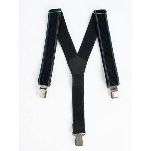 Подтяжки Kamukamu, размер one size, серый, черный подтяжки armada металл стрейч для мужчин размер one size черный