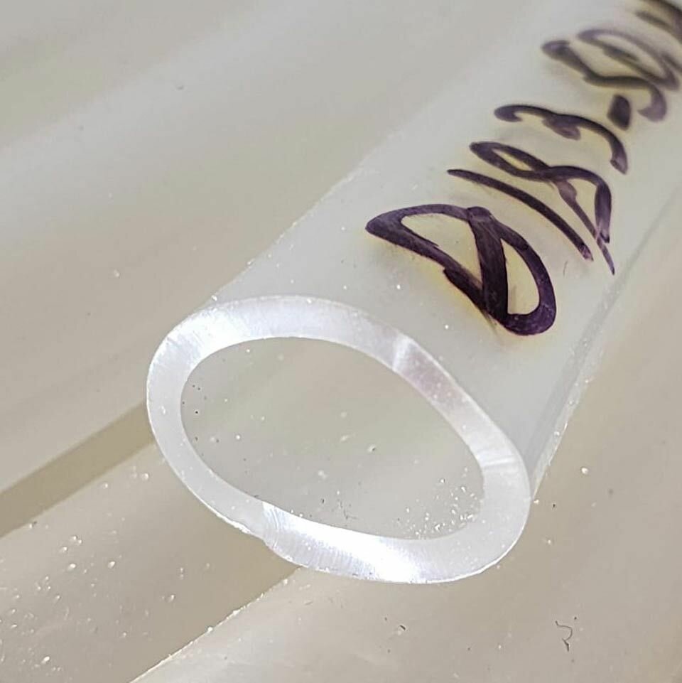 Шланг силиконовый для полива прозрачный 18 мм (3/4") 3 мм (1 метр) - фотография № 1