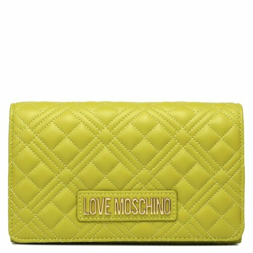 фото Сумка клатч love moschino, желто-зеленый