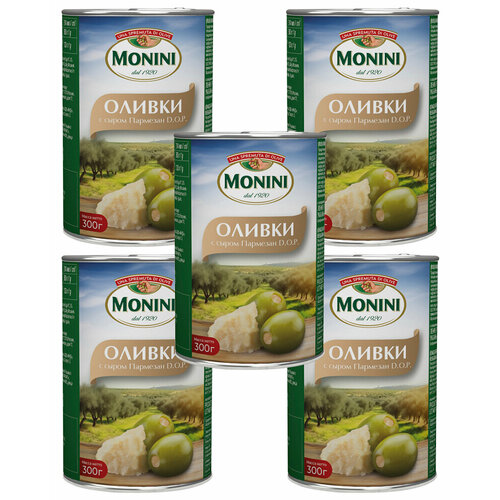 Оливки Monini с сыром Пармезан D.O.P. 300 гр. - 5 шт