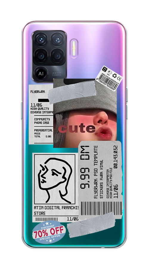 фото Силиконовый чехол "Japanese Dragon" на Oppo Reno 5 Lite / Оппо Рено 5 Лайт