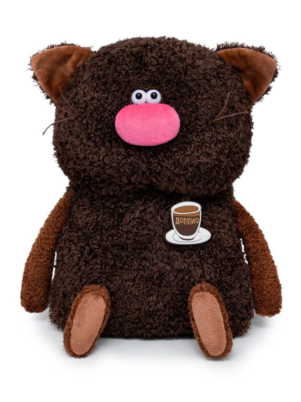фото Игрушка мягкая КОТ доппио - подушка 30 см серия кофейные коты BUDI BASA CCp30-02