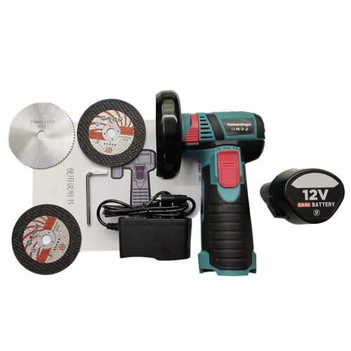 12-вольтовая бесщеточная беспроводная мини-угловая шлифовальная машина Heimerdinger используется для пилы с 3-дюймовым лезвием 366300₽