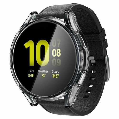 Чехол Spigen на Samsung Galaxy Watch 5/4 (44 mm) (ACS03475) Ultra Hybrid / Спиген для Галакси Вотч Противоударный, прозрачный чехол spigen ultra hybrid acs04259 для samsung galaxy a53 5g clear