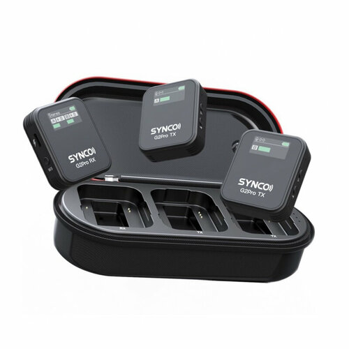 Synco G2A2 PRO беспроводная микрофонная система 24ГГц 2 передатчика с кейсом-зарядкой 1999000₽