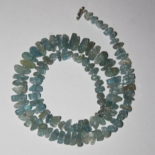 фото Бусы true stones, аквамарин, длина 49 см, голубой