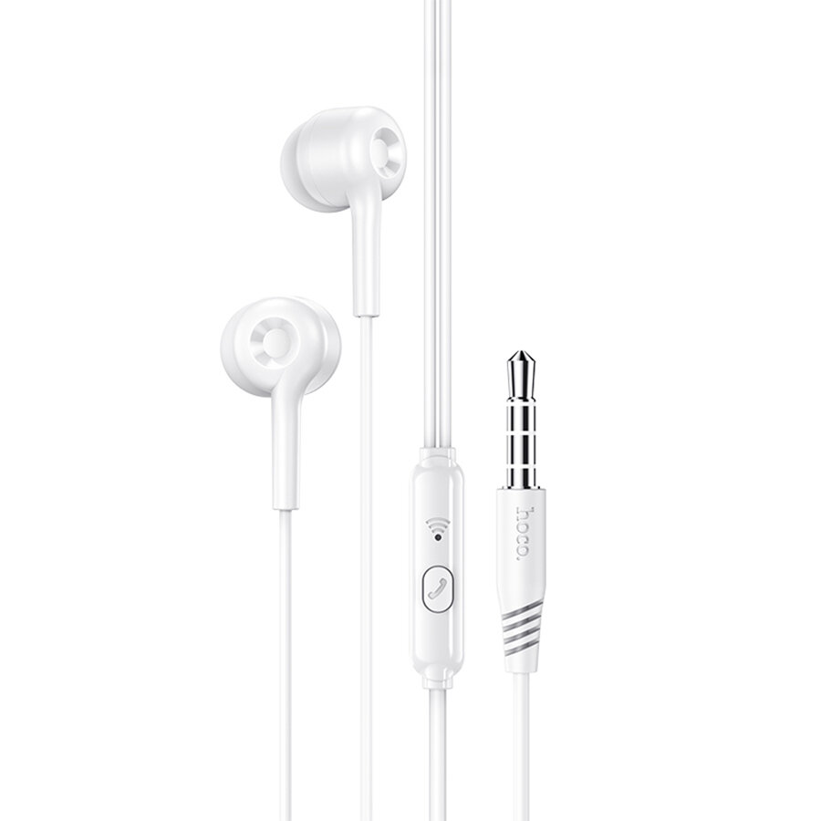 Проводные наушники HOCO M82 La musique, Jack 3.5mm, 1.2 м, белый