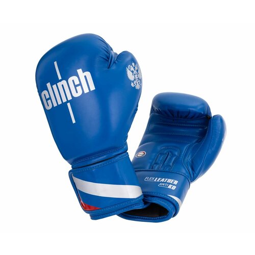 Перчатки боксерские Clinch Olimp синие (вес 10 унций, ) перчатки боксерские clinch olimp синие 12 унций