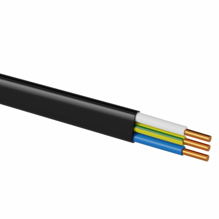 фото Кабель TDM ВВГ-Пнг(А)-LS 3х4 ок(N, PE)-0,66 ГОСТ, черный (50 м)