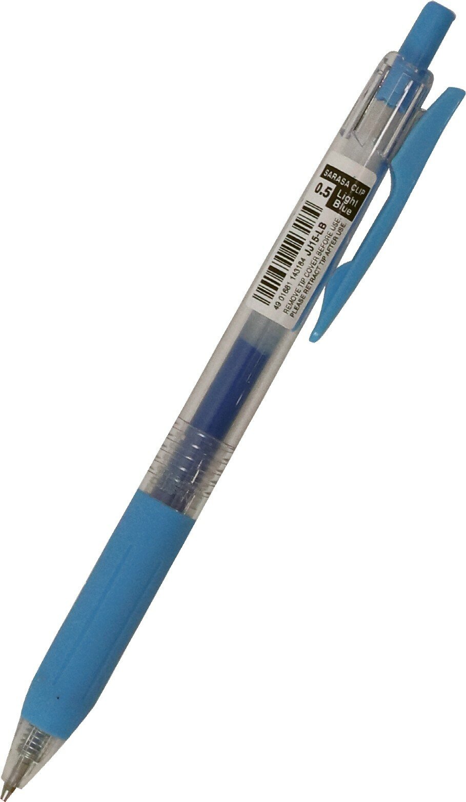 Ручка гелевая автоматическая голубая 0.5 мм SARASA CLIP (JJ15-LB)