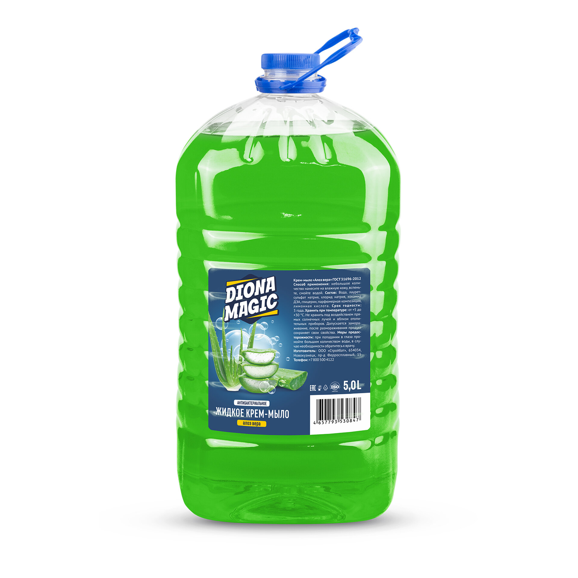 фото Жидкое мыло 5 л для рук и тела "Алое Вера" Diona Magic