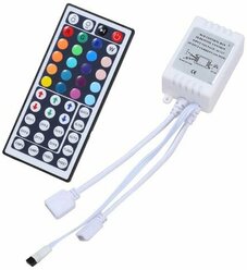 Контроллер для 2-х светодиодных лент RGB control box с пультом