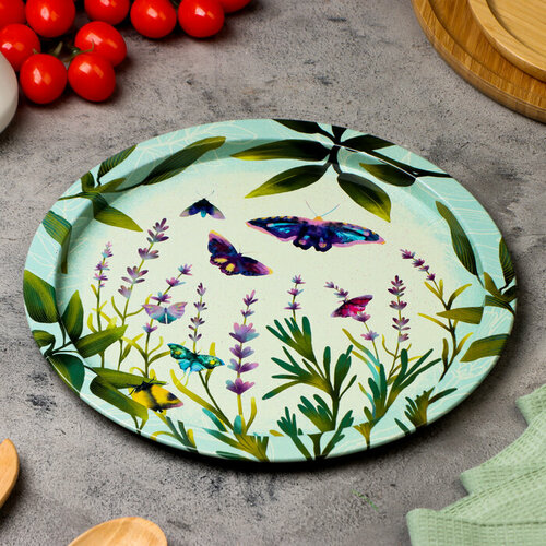 Поднос Идиллия 28 х 16 х 032 см металл 502₽