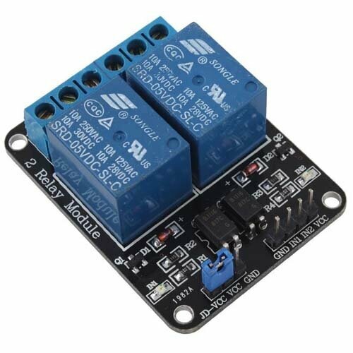 10pcs 1 channel relay module 5v low level trigger expansion board shield dc ac 220v pic avr dsp arm mcu for arduino raspberry pi РМ5-2, Релейный модуль, 2 канала, упр. 5В, коммут. до 220В 10А (управление по -)