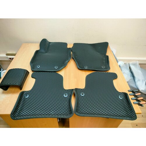 3D Eva коврики с бортами на автомобиль VOLVO S80 2006-2016 Эва ковры Вольво