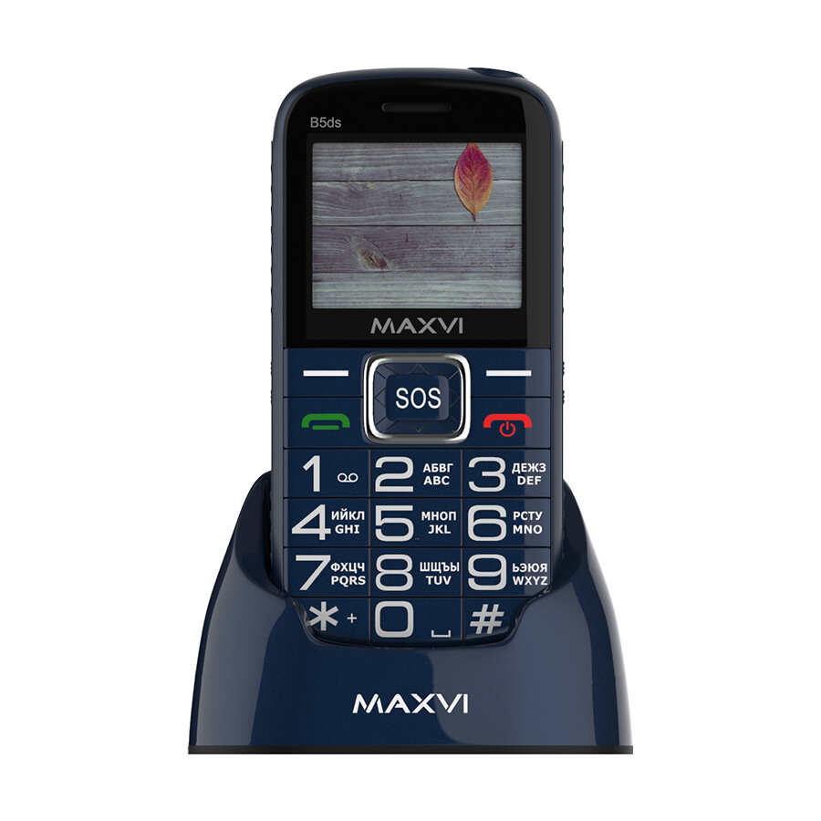 Телефон MAXVI B5ds, 2 SIM, blue